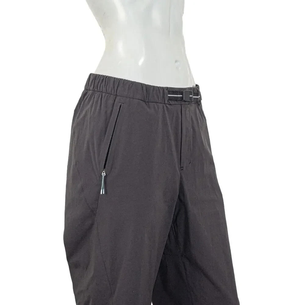 Lululemon LAB Sarala Pants in Gray adjustible fit Belt size 8